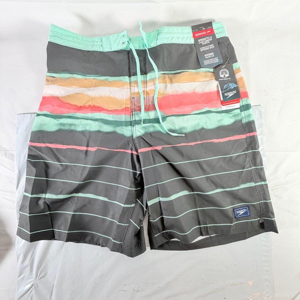 Speedo Eco Men's Swim Shorts Hydro Square Leg Volcanic Ash Size XL New